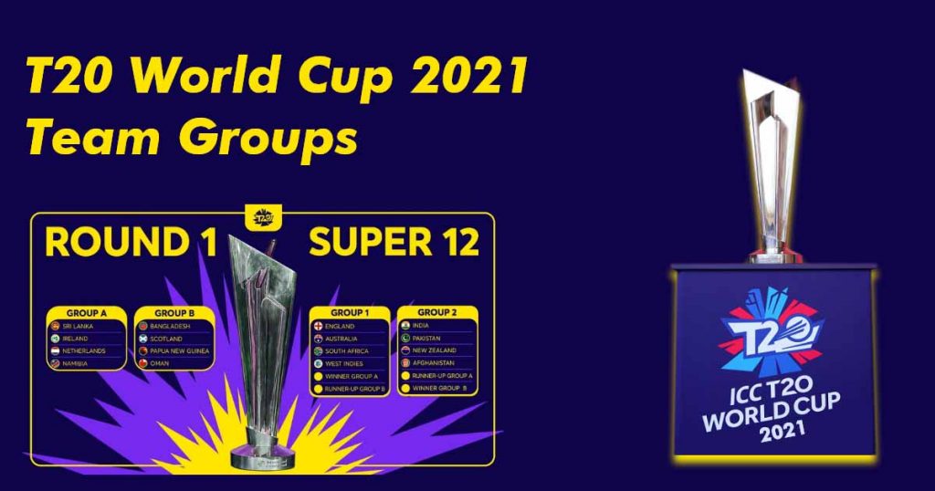 T20 World Cup 2021 Team Groups