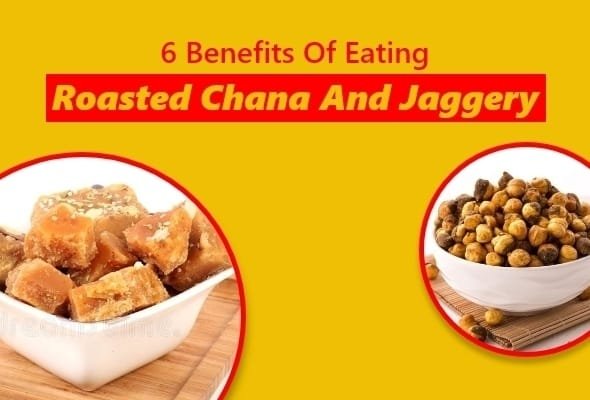 Roasted chana and jaggery