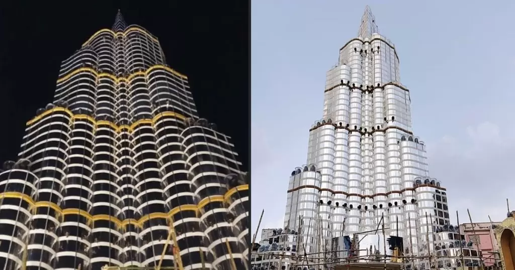 Puja Pandal in Kolkata like Burj Khalifa
