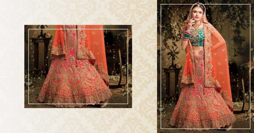 Raw Silk Designer Lehenga